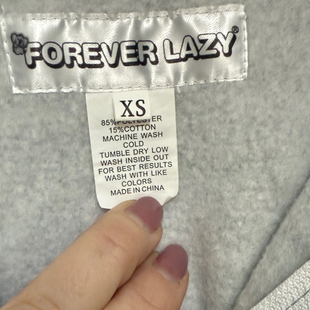 Cozy Gray Women's Onesie - Picture 7 of 8